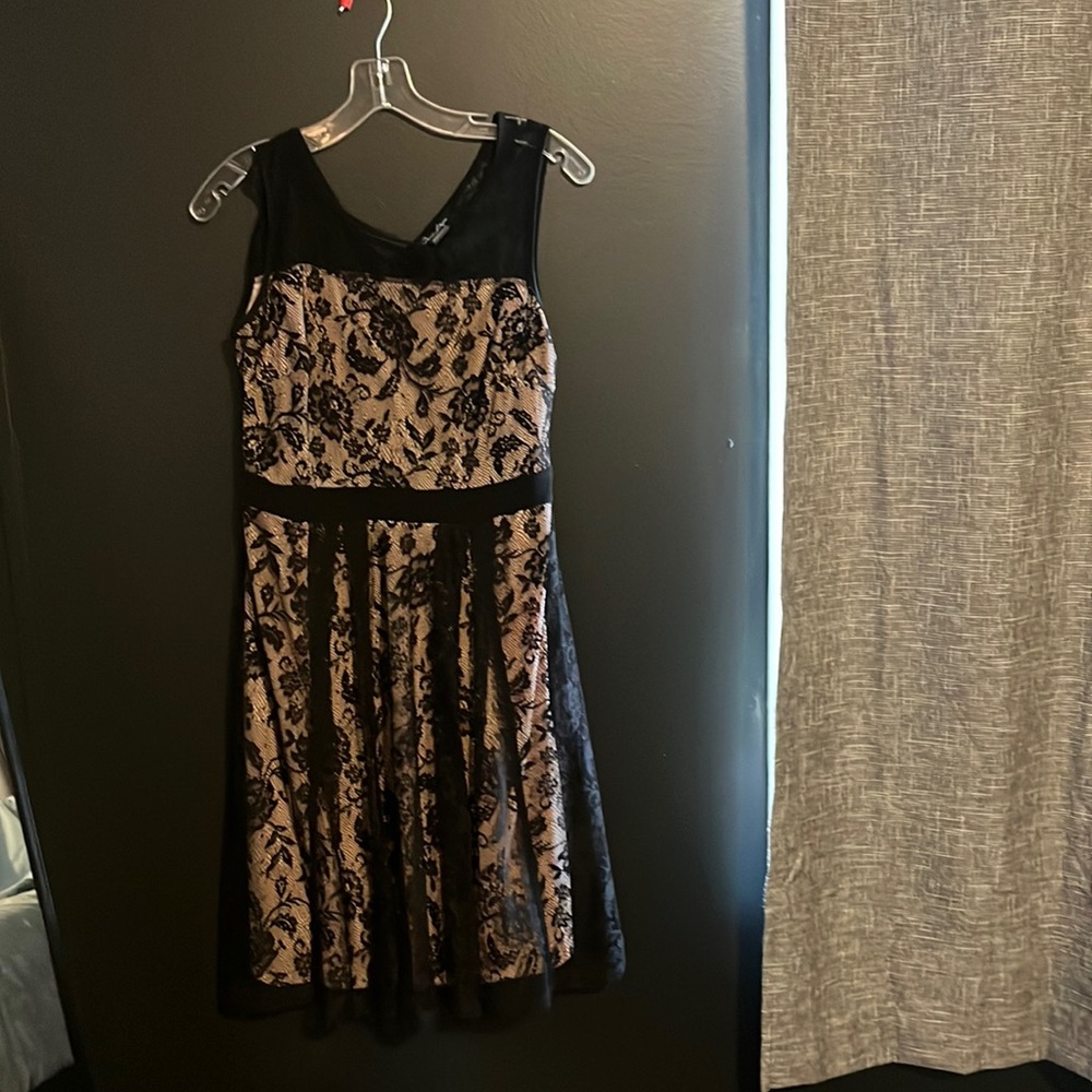 Candalite black lace dress